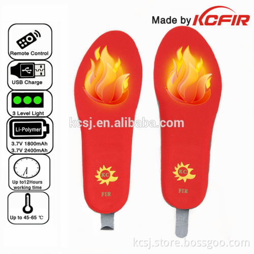 new rechargeable battery electric heated insoles for shoes